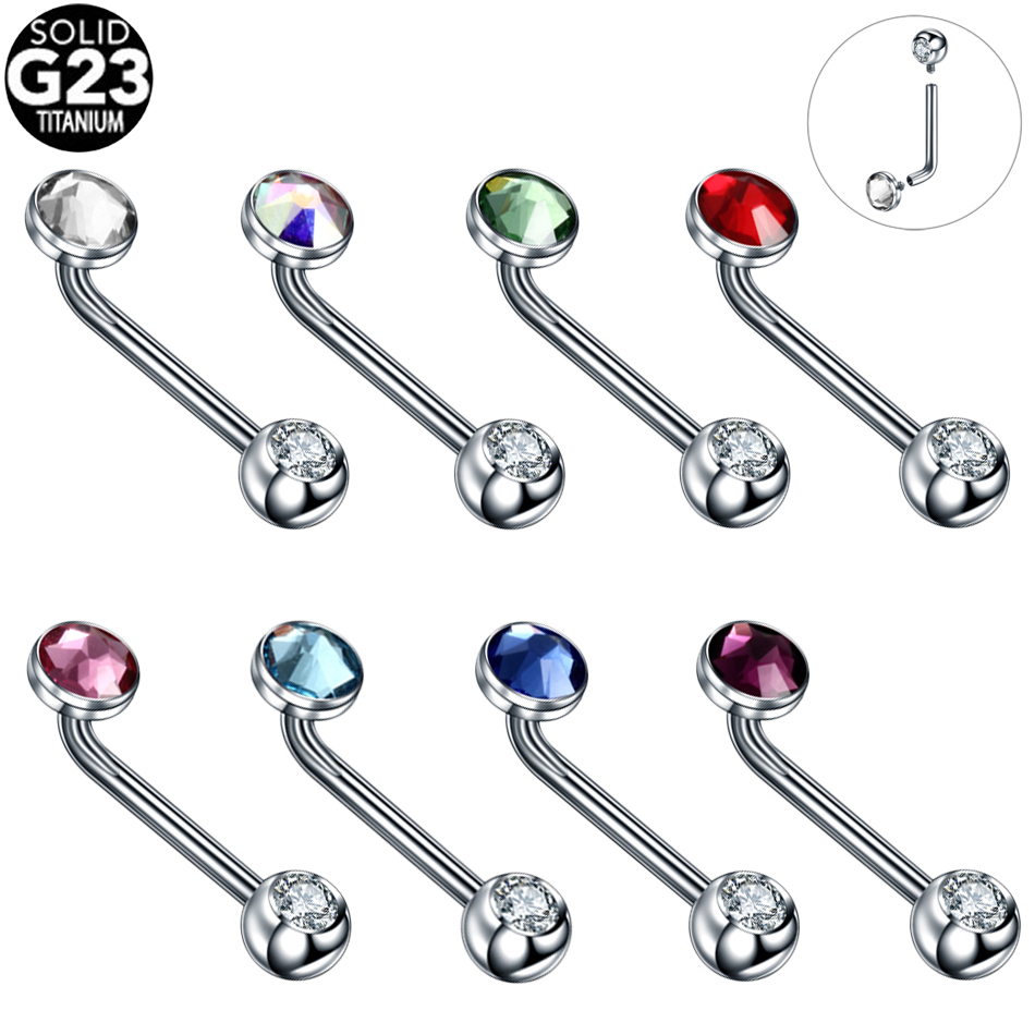 1PC G23 Titanium Crystal Chris - Christina Jewelry & Watches Marguerite Ørestik Forgyldt Sølv のレビューと価格