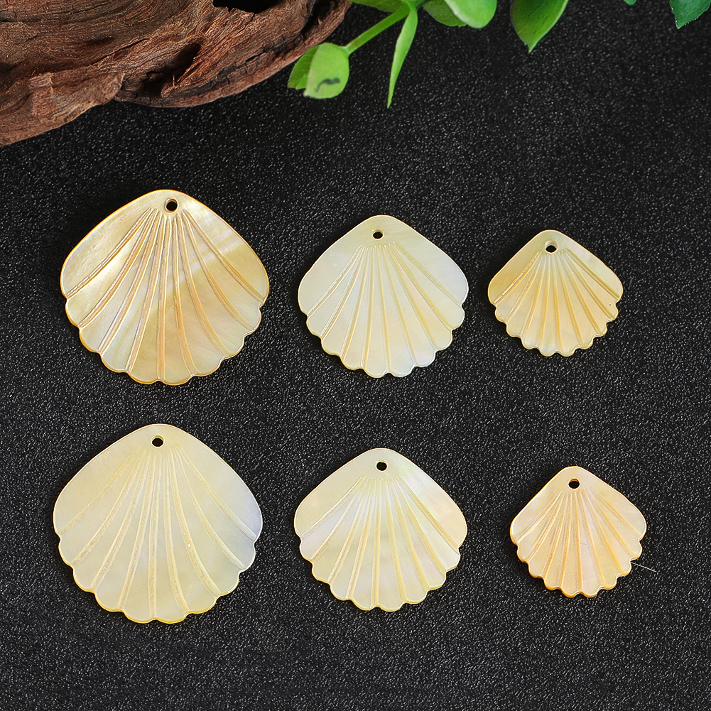 6PCS Scallop Shape Shell Penda - Pearl Stud Earrings のレビューと価格