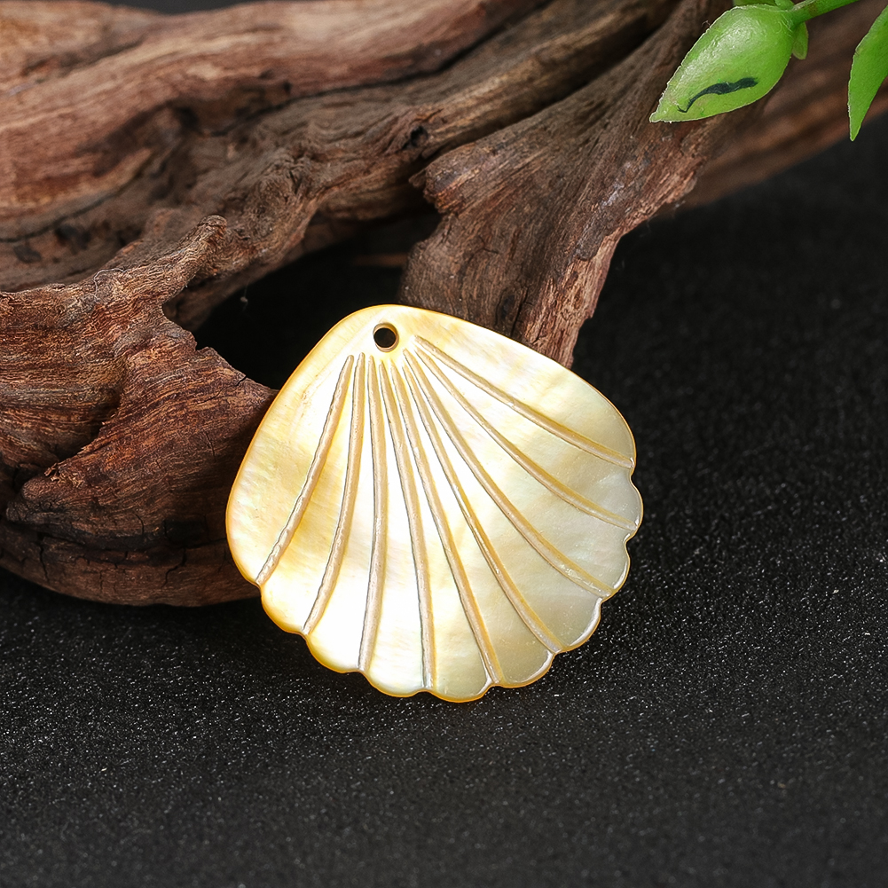 6PCS Scallop Shape Shell Penda - Pearl Stud Earrings のレビューと価格