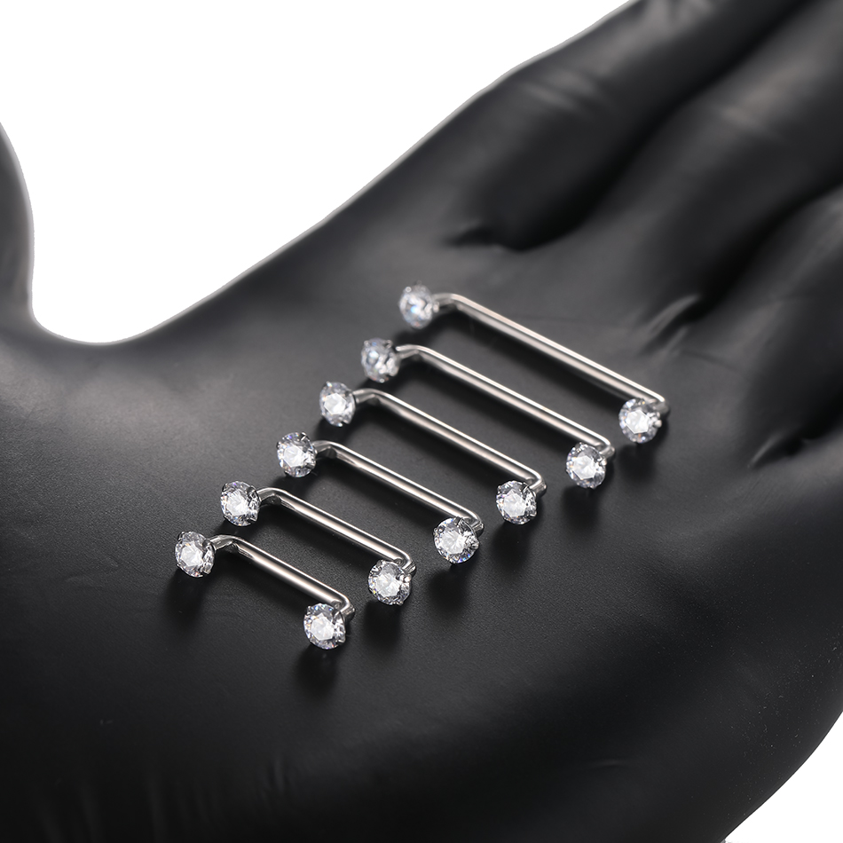 1PC Titanium Surface Piercing  - Christina Jewelry & Watches Marguerite Ørestik Forgyldt Sølv のレビューと価格