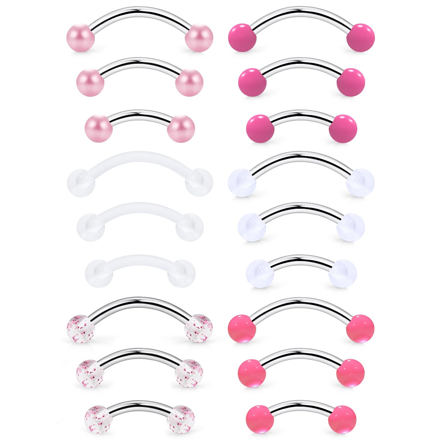 16g 6/8/10mm Eyebrow Rook Vert - Christina Jewelry & Watches Marguerite Ørestik Forgyldt Sølv のレビューと価格