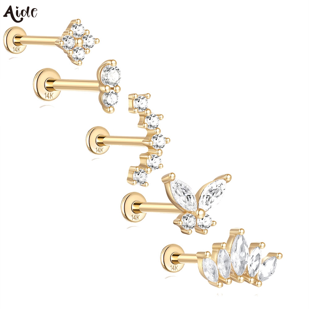 Aide DIY Zircon Pearl Earring  - Pearl Stud Earrings のレビューと価格
