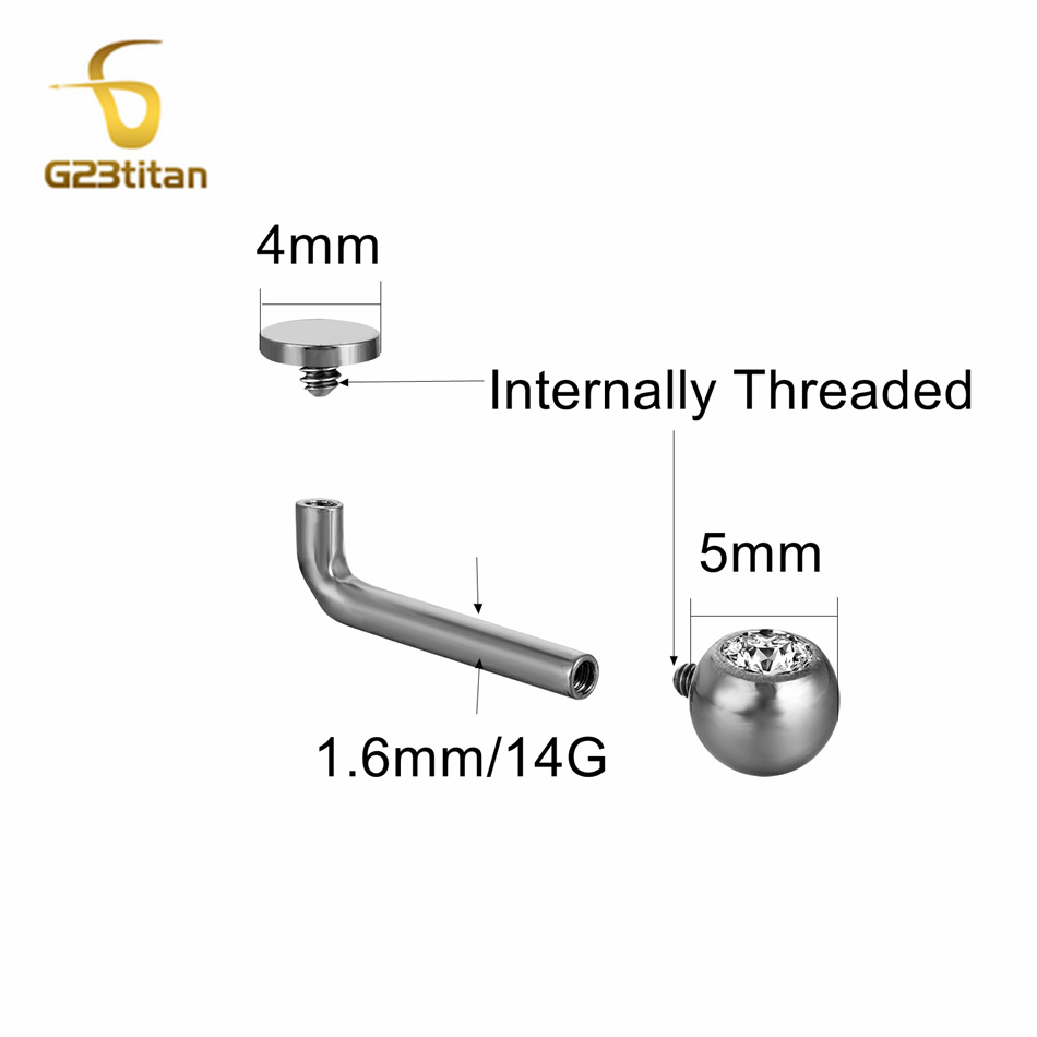 1PC Titanium Pussy Piercing Ch - Christina Jewelry & Watches Marguerite Ørestik Forgyldt Sølv のレビューと価格