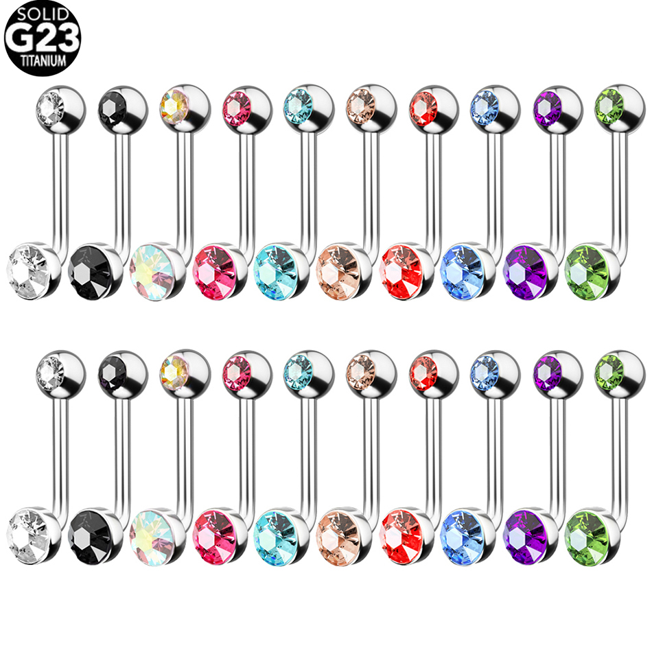 1PC G23 Titanium Crystal Gem C - Christina Jewelry & Watches Marguerite Ørestik Forgyldt Sølv のレビューと価格