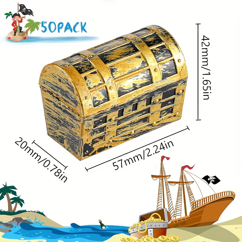 24/50pcs Halloween Pirate Trea - The Jewelry & Watches のレビューと価格