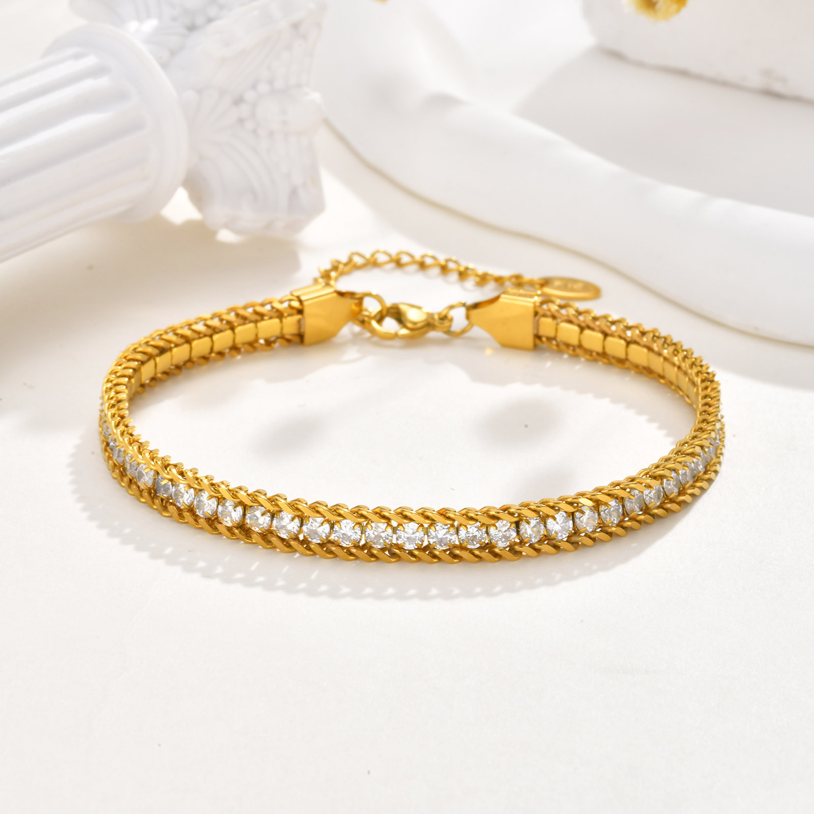 Vnox  Stainless Steel White Zi - Jc Jewelry & Watches Photos のレビューと価格