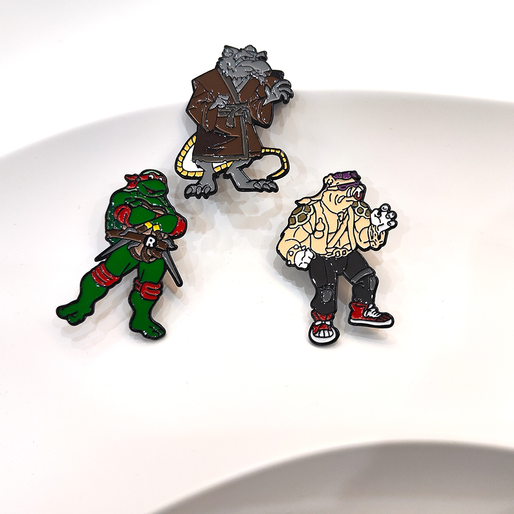 3pcs Vintage Ninja Turtles Pin - Vintage Brooch Pin のレビューと価格