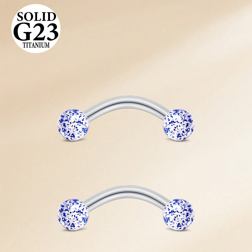 2PCS 16G 8/10mm Titanium Alloy - Christina Jewelry & Watches Marguerite Ørestik Forgyldt Sølv のレビューと価格