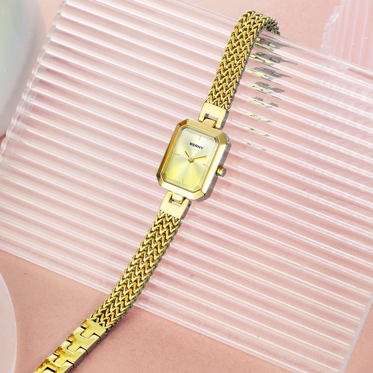 BERNY Gold Watch for Women Min - Mystery Jewelry Jar Watches のレビューと価格