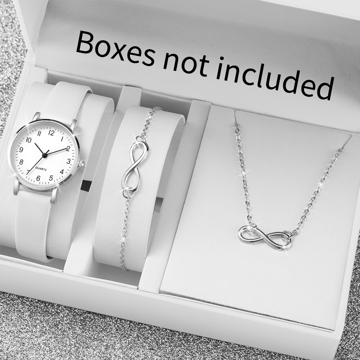 3PCS/Set Women Watches Fashion - Jewelry Box Watches Bracelets のレビューと価格