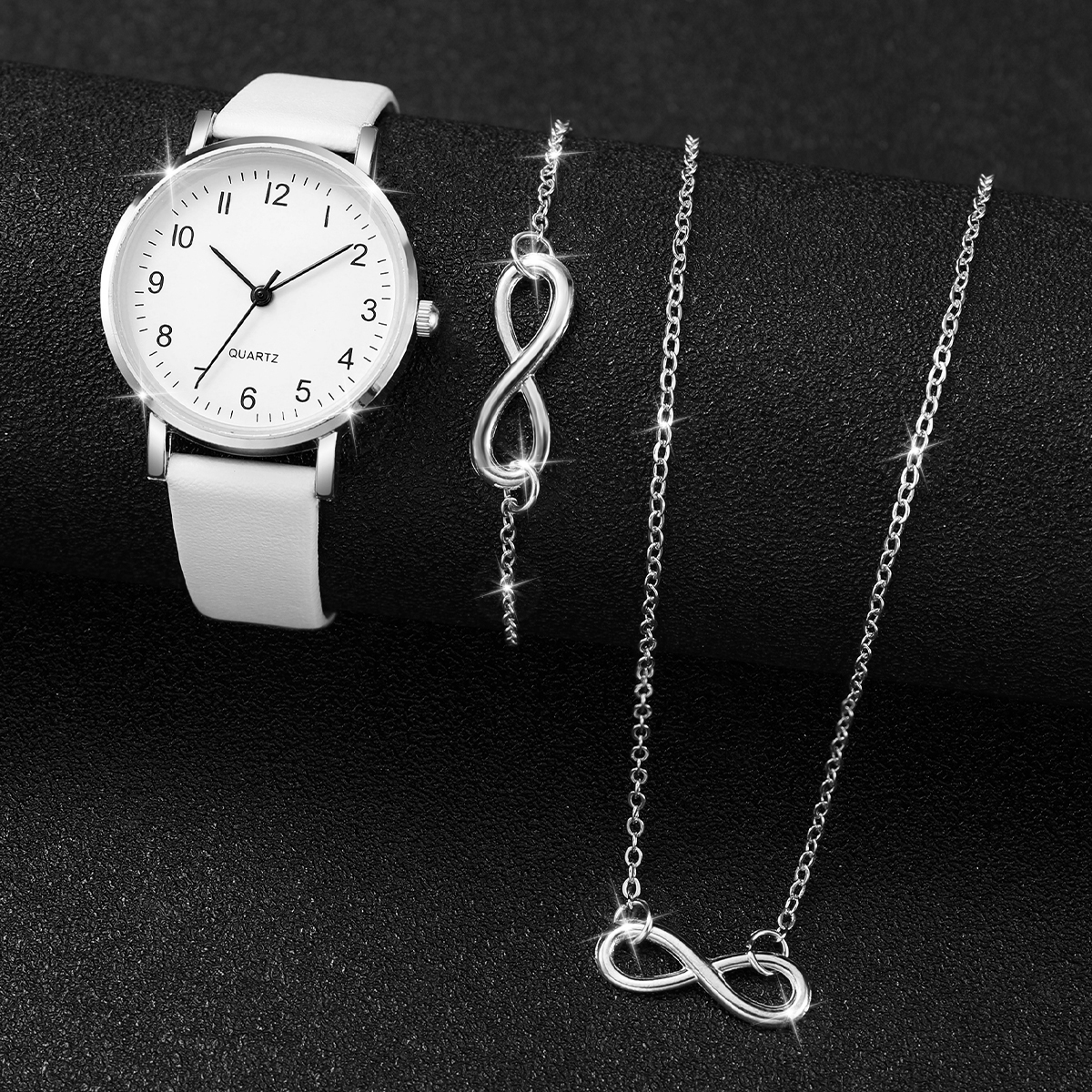 3PCS/Set Women Watches Fashion - Jewelry Box Watches Bracelets のレビューと価格