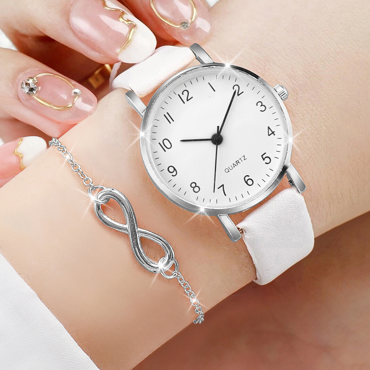 3PCS/Set Women Watches Fashion - Jewelry Box Watches Bracelets のレビューと価格