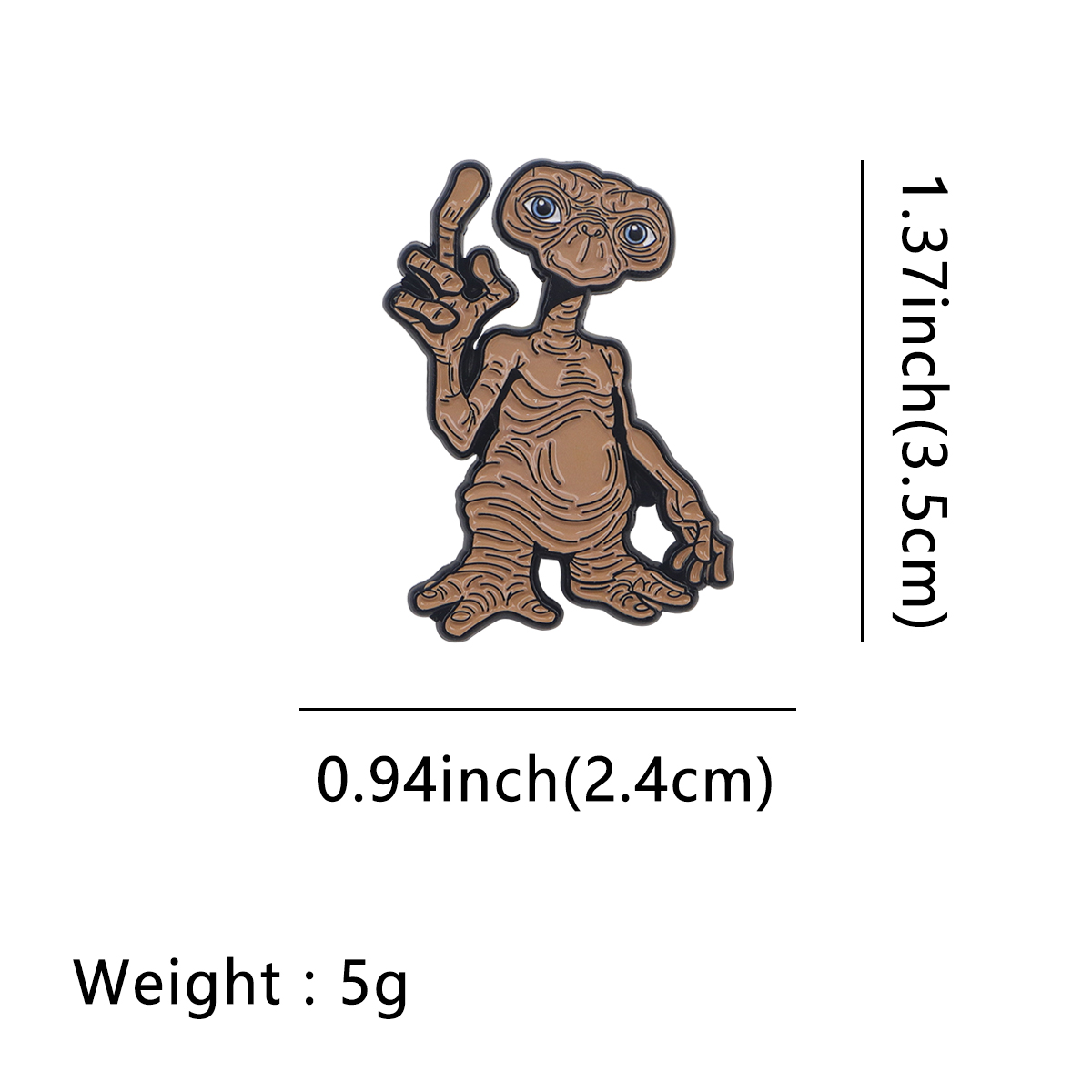 Vintage Funny Alien Enamel Car - Vintage Brooch Pin のレビューと価格