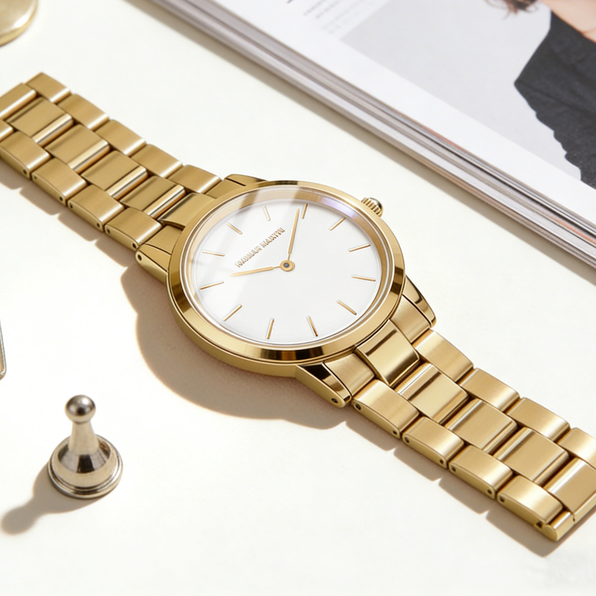 Womens Watch Rose Gold Stainle - Mystery Jewelry Jar Watches のレビューと価格