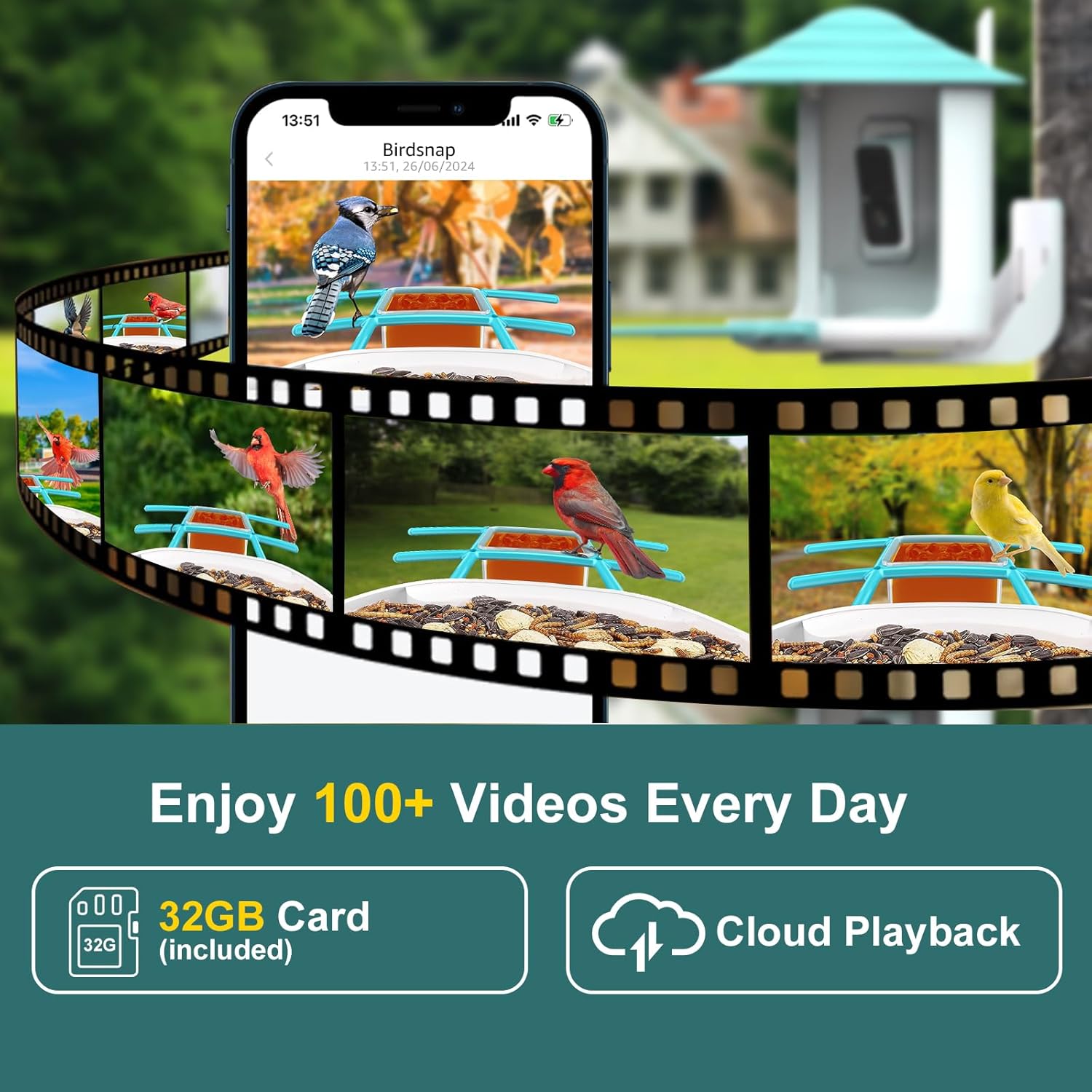 2K HD Bird Feeder Camera with  - Watches & Jewelry Repair Center Photos のレビューと価格