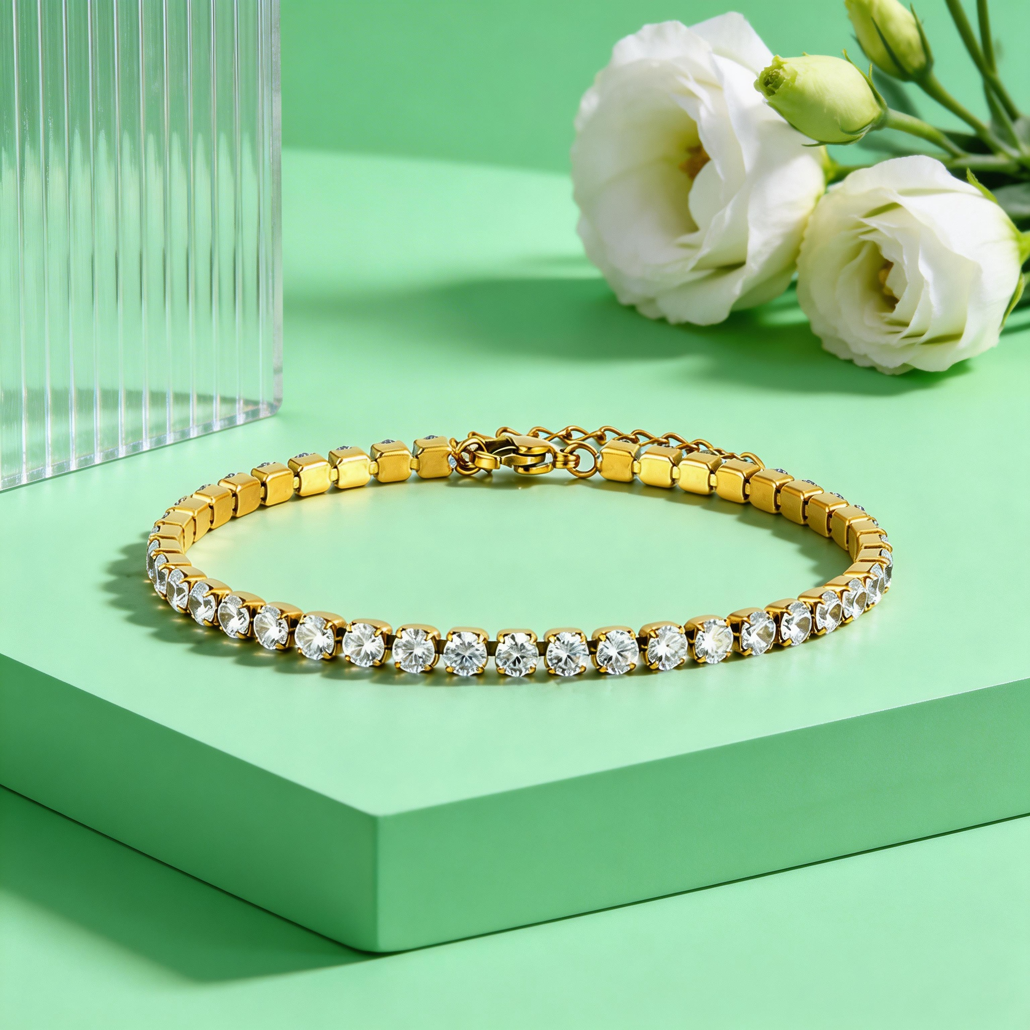 2/3/4/5MM Luxury Zircon Tennis - Jc Jewelry & Watches Photos のレビューと価格